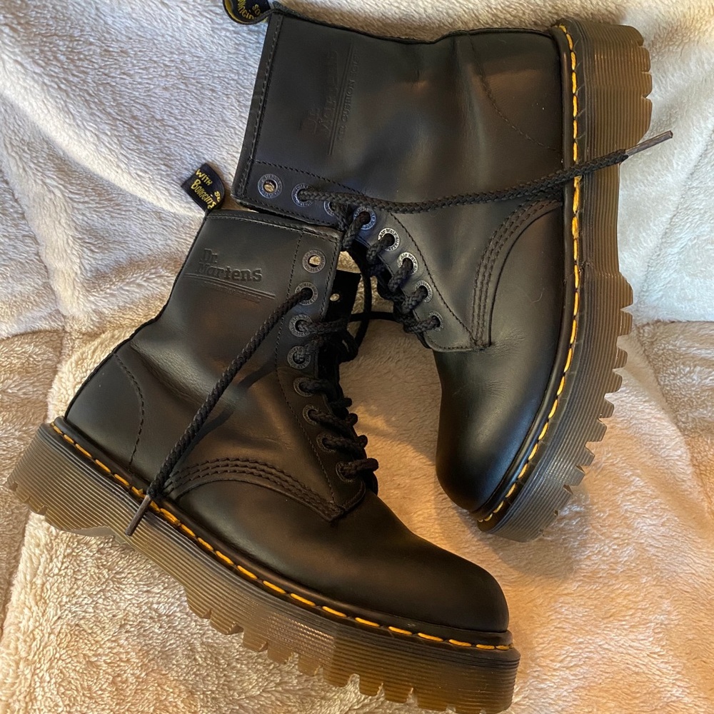 Dr Martens RARE 1460 PLATFORM BEX SOLE MIE boots - Picture 1 of 16